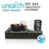 KIT 4X4 ANALOGICO UNIARCH EXTERIOR BULLET COLOR HUNTER 5MP
